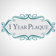 One Year Plaque